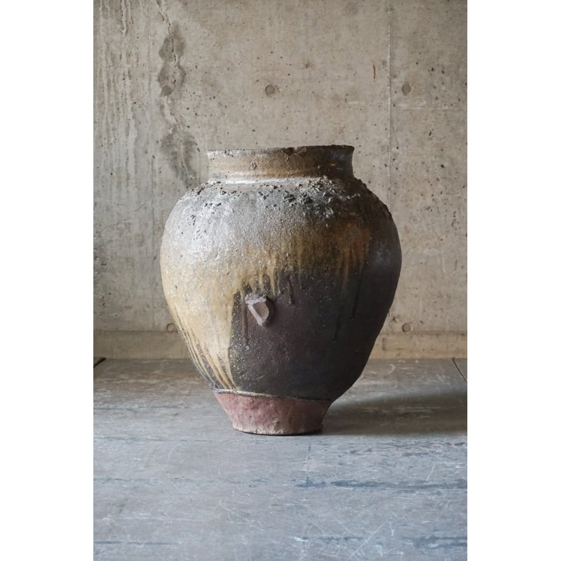 自然釉 常滑焼 壷 [B31489] 【公式通販】