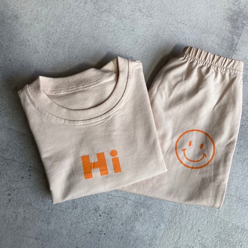 kids】ニコちゃんスウェットセットアップ(2color・2size) | COPINE