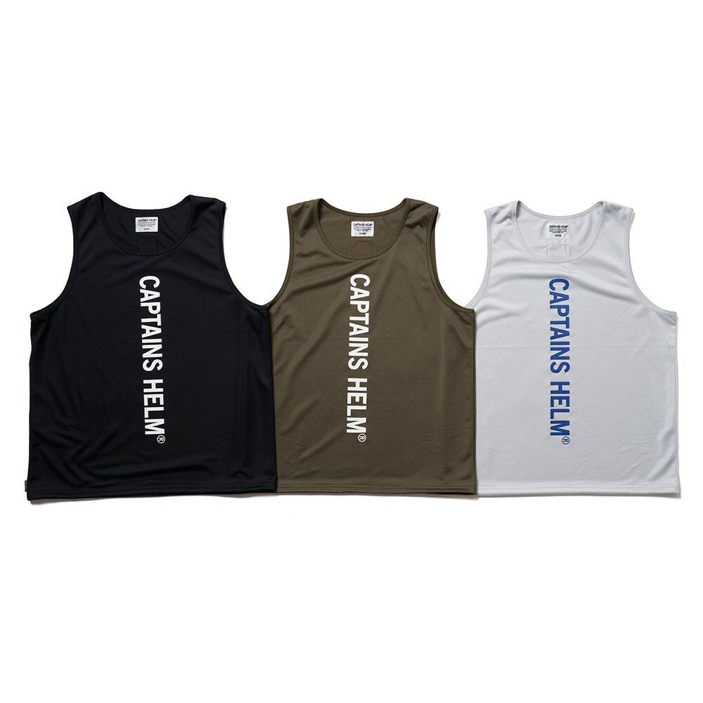 CAPTAINS HELM LINE RIB MESH TANK-TOP CAPTAINS HELM LINE RIB MESH