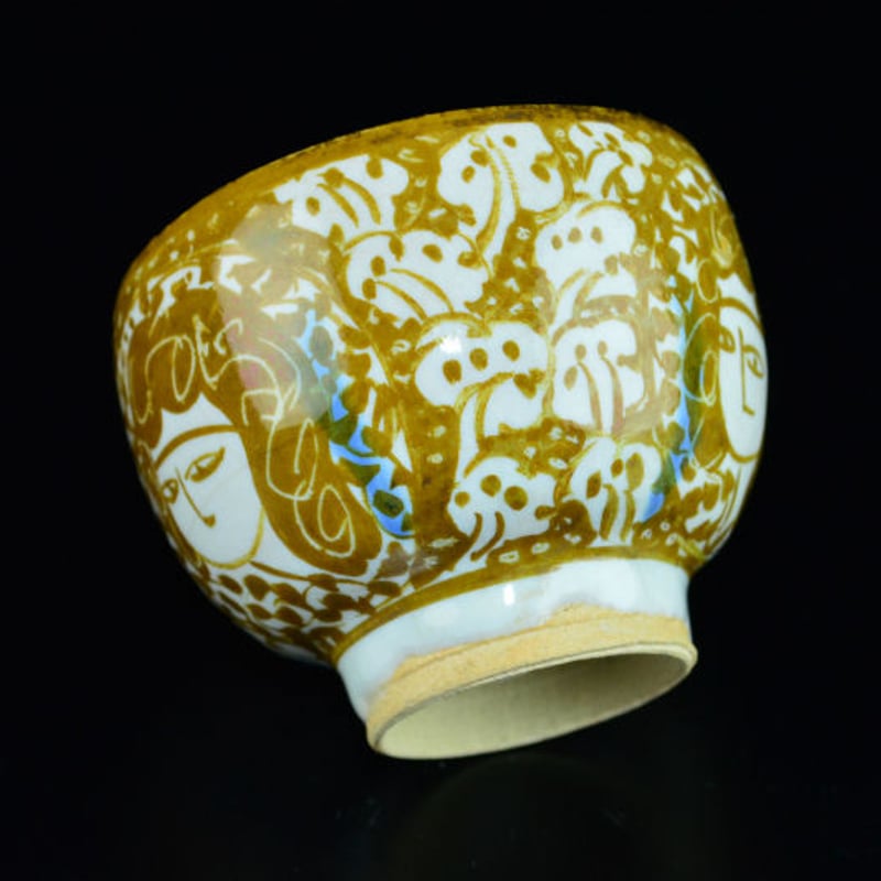 加藤卓男 ラスター彩人物文酒杯 | GALLERY 旭