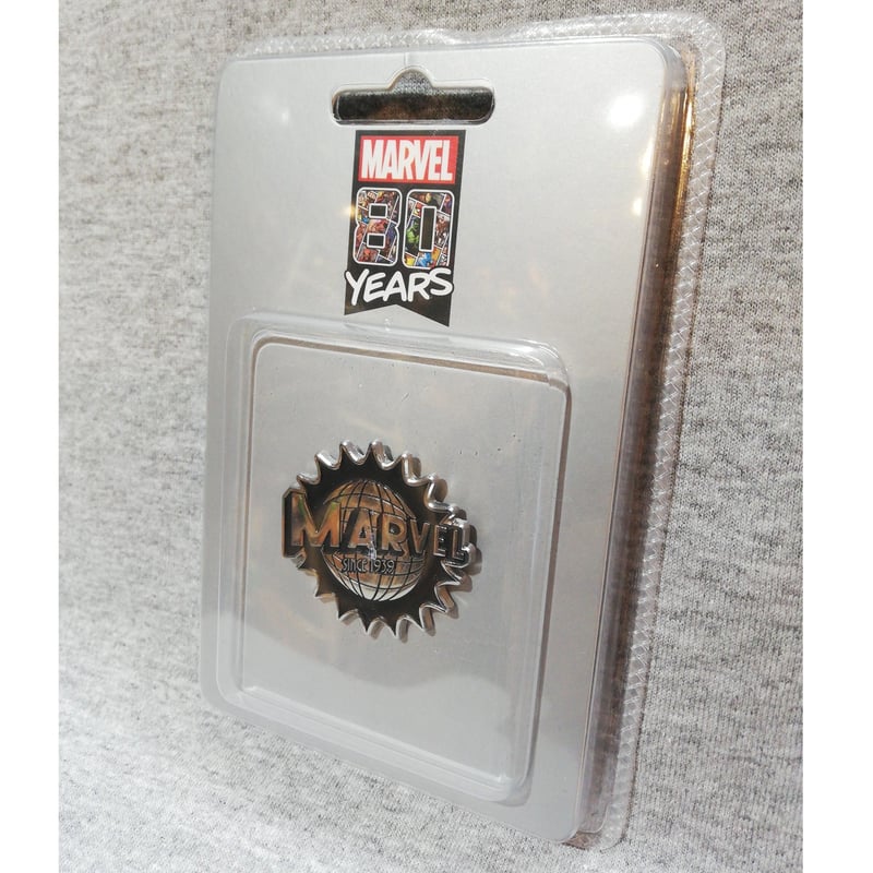 US直輸入】MARVEL Since 1939 ロゴ ピンバッチ マーベル 80Years