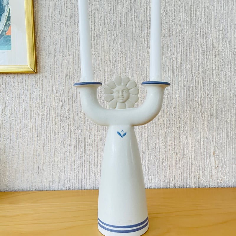 Lisa Larson リサラーソン キャンドルスタンド 燭台 19158