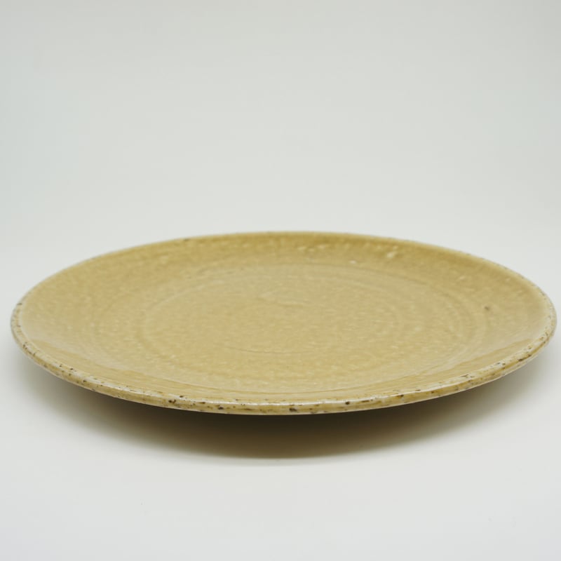 H006kz】Heuge PLATE L kizeto（八寸平皿 黄瀬戸） | CHIPS