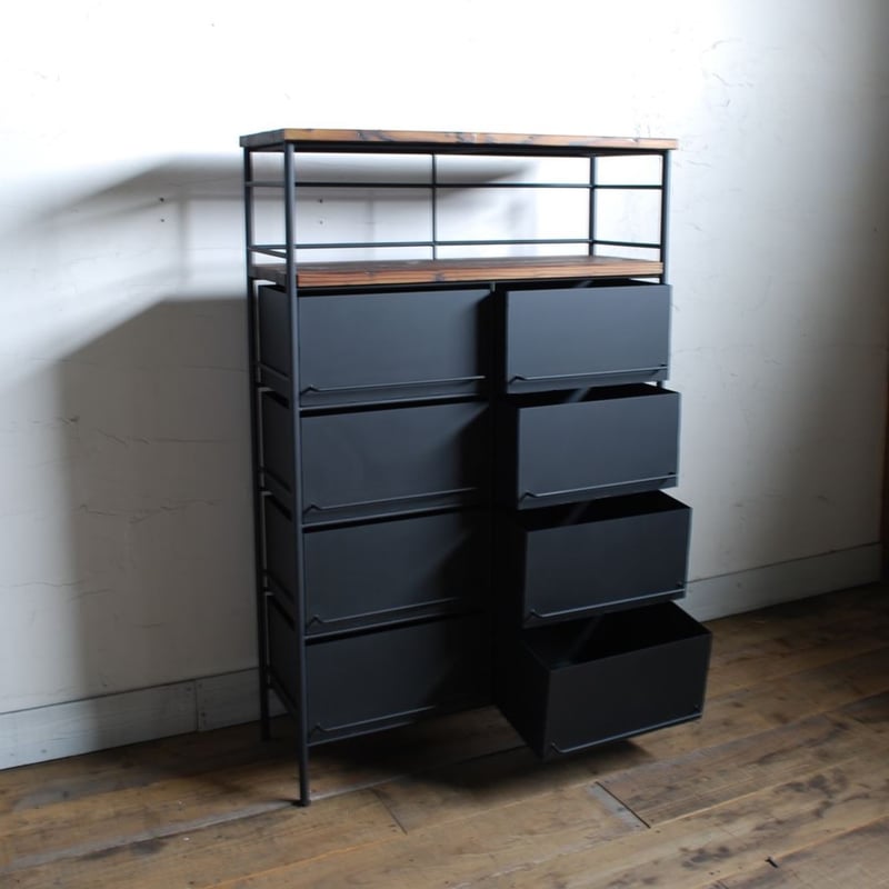 アイアンのドロワーシェルフ 2列4段 | EARL