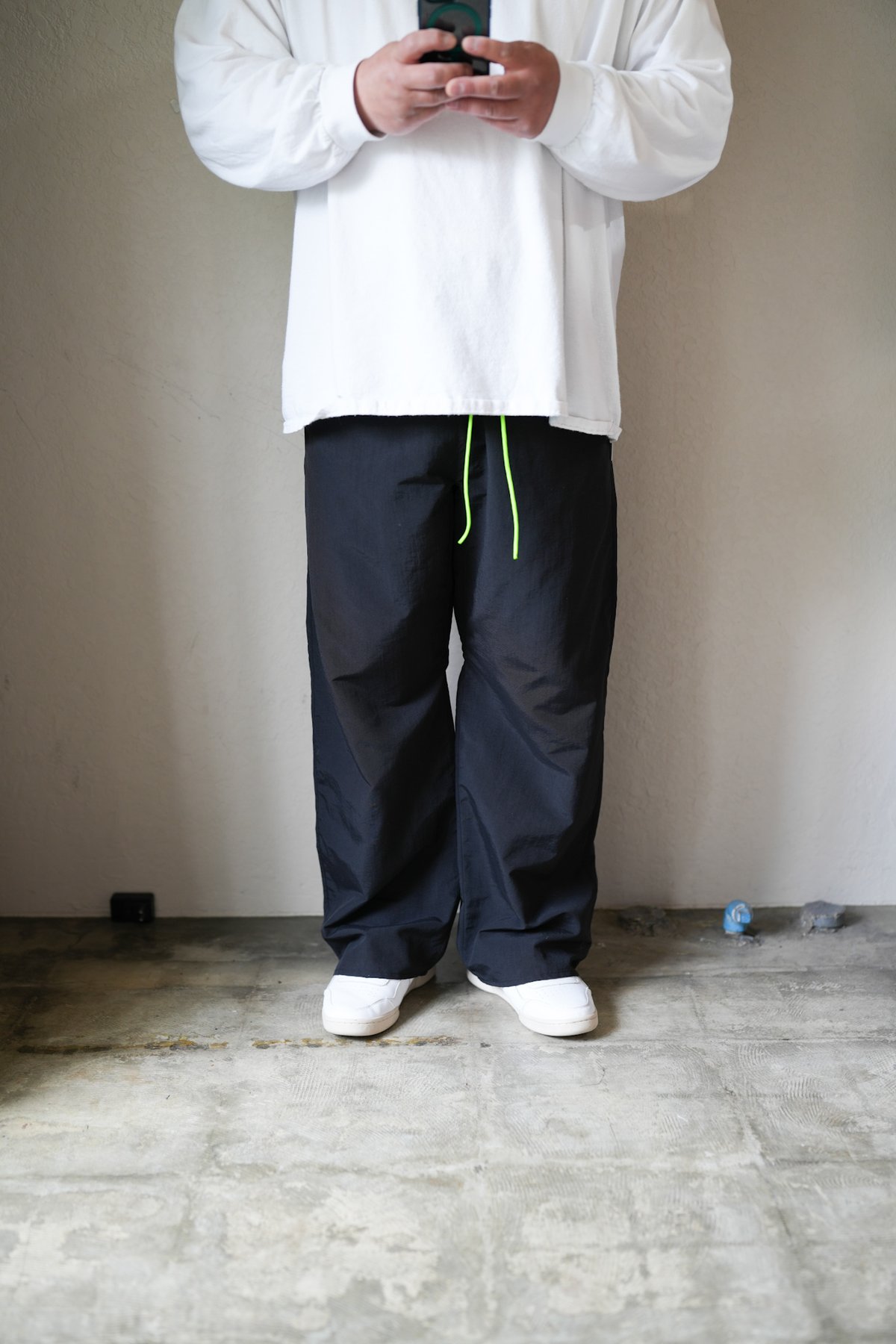 ACTIVE EASY PANTS T/C BURBERRY CLOTH WR BLACK