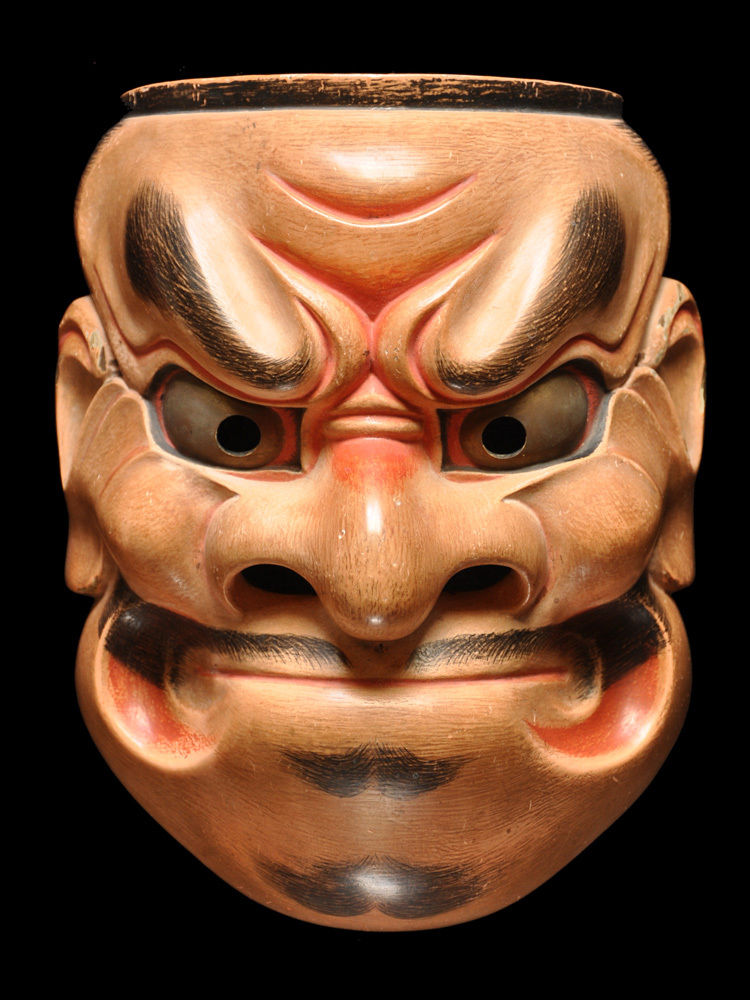 能面セット 木彫り 大癋見・賢徳 能面セット 木彫り 大癋見・賢徳