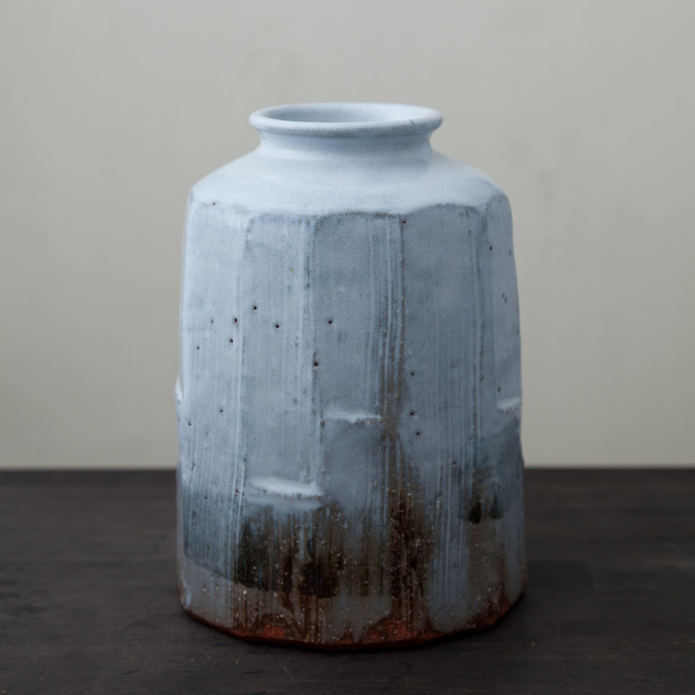 萩焼 焼物 陶器 花瓶 グラデーションカラー グラデーション釉薬の