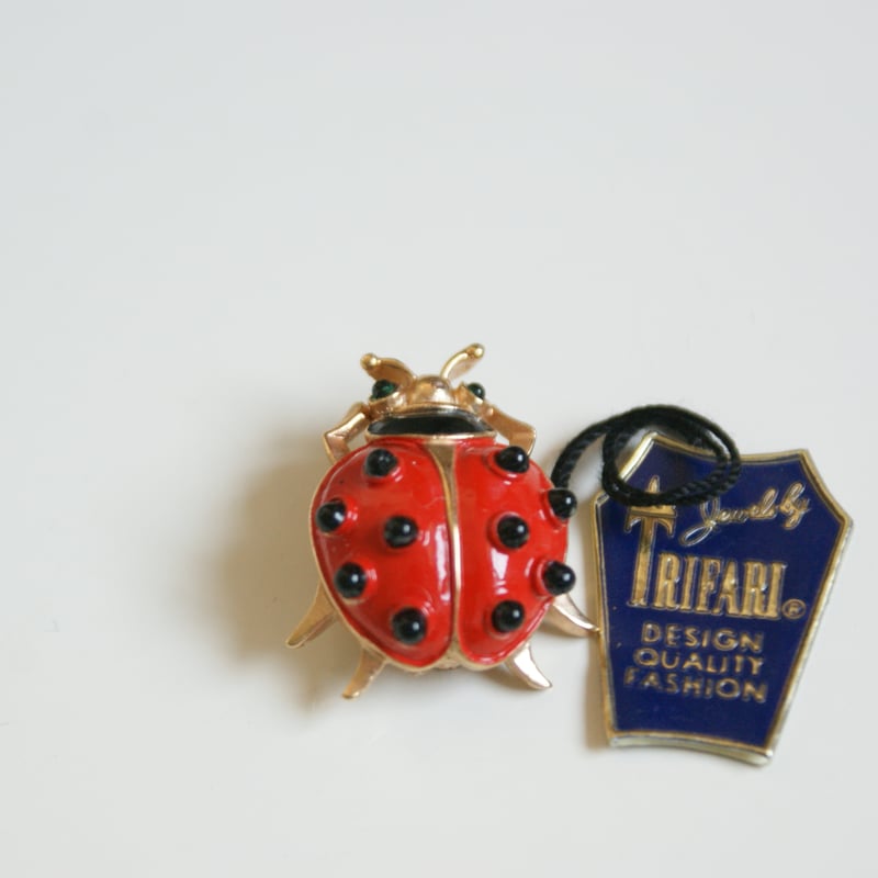 TRIFARIトリファリ てんとう虫 エナメル ミニブローチ / ヴィンテージ
