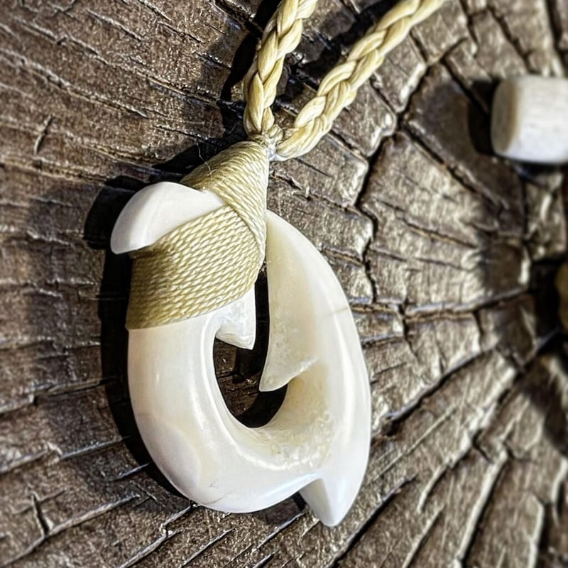 ボーンカービング セイウチ牙HOOK WA-133 | Ocean's Bone Carvings