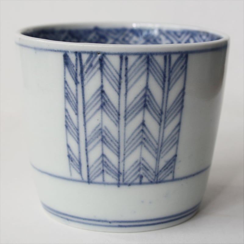 S-19 古伊万里 KOIMARI 矢羽根文 蕎麦猪口 | imarimaru