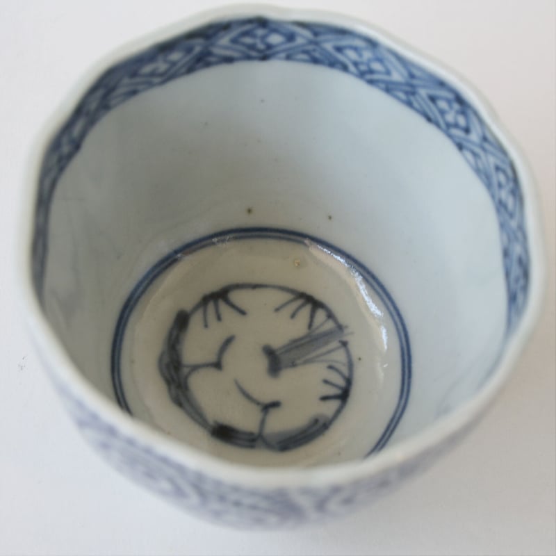 Yahoo!オークション - 636 古伊万里 蛸唐草文 大皿 染付 江戸時代 古美