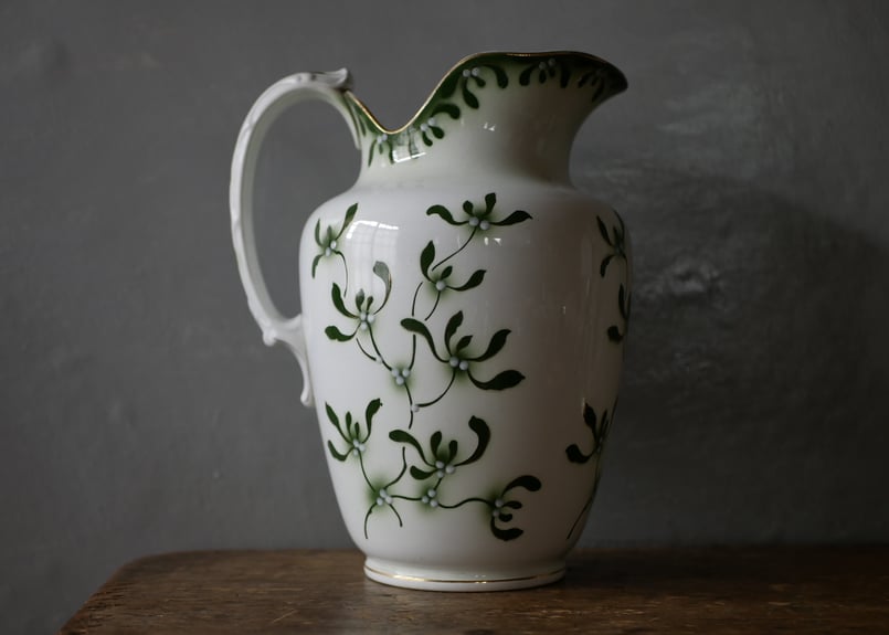 鉄あるいはブリキ 水差し 花入 花器 注器 古道具 アンティーク