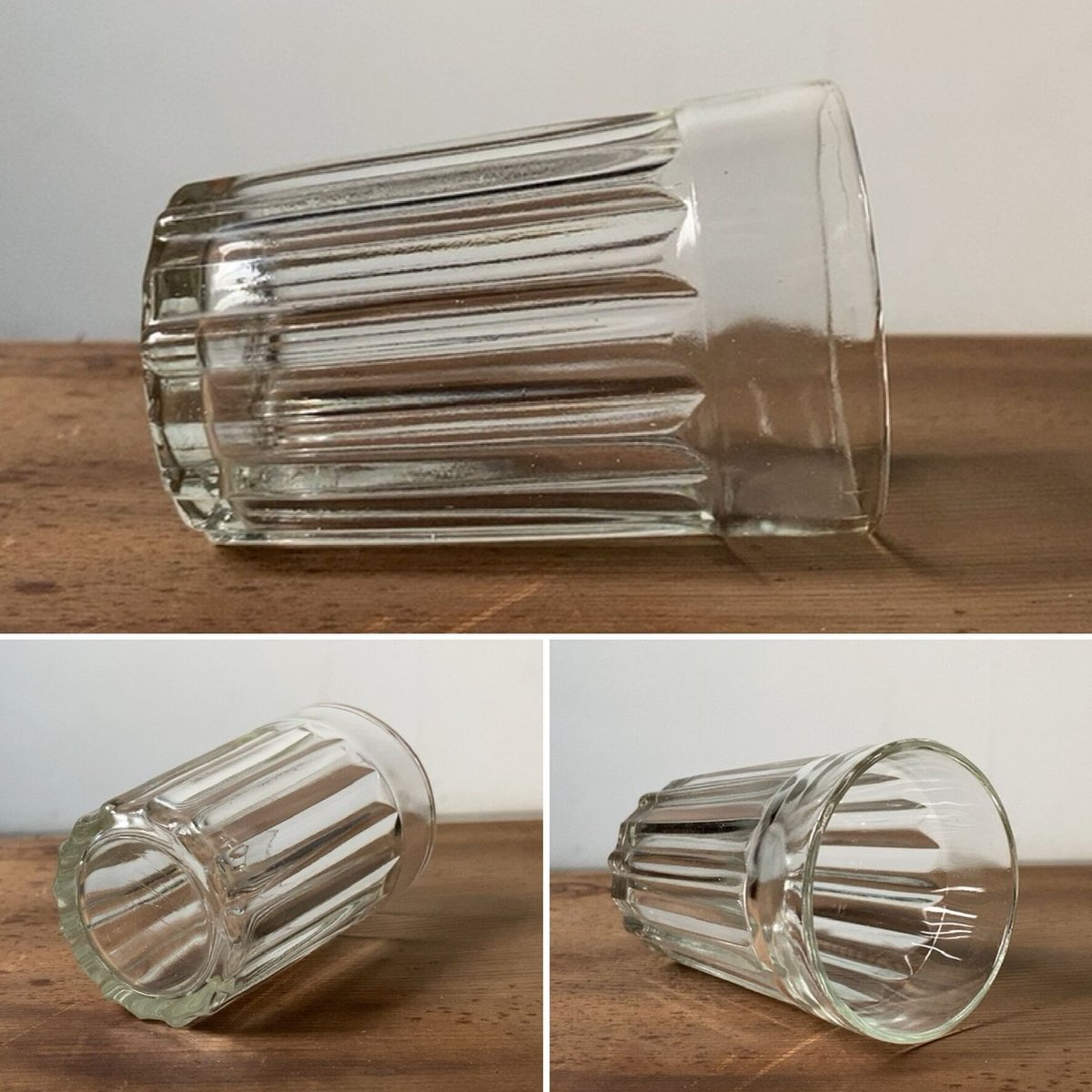 ウランガラス ミニ剣先コップ 五勺京都希少 ウランガラス ミニ剣先