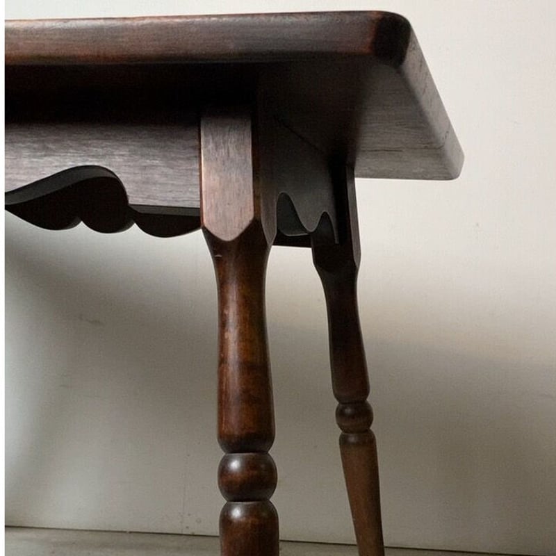 カ*ミ様 北海道民芸家具 樺無垢材サイドテーブル リビングテーブル