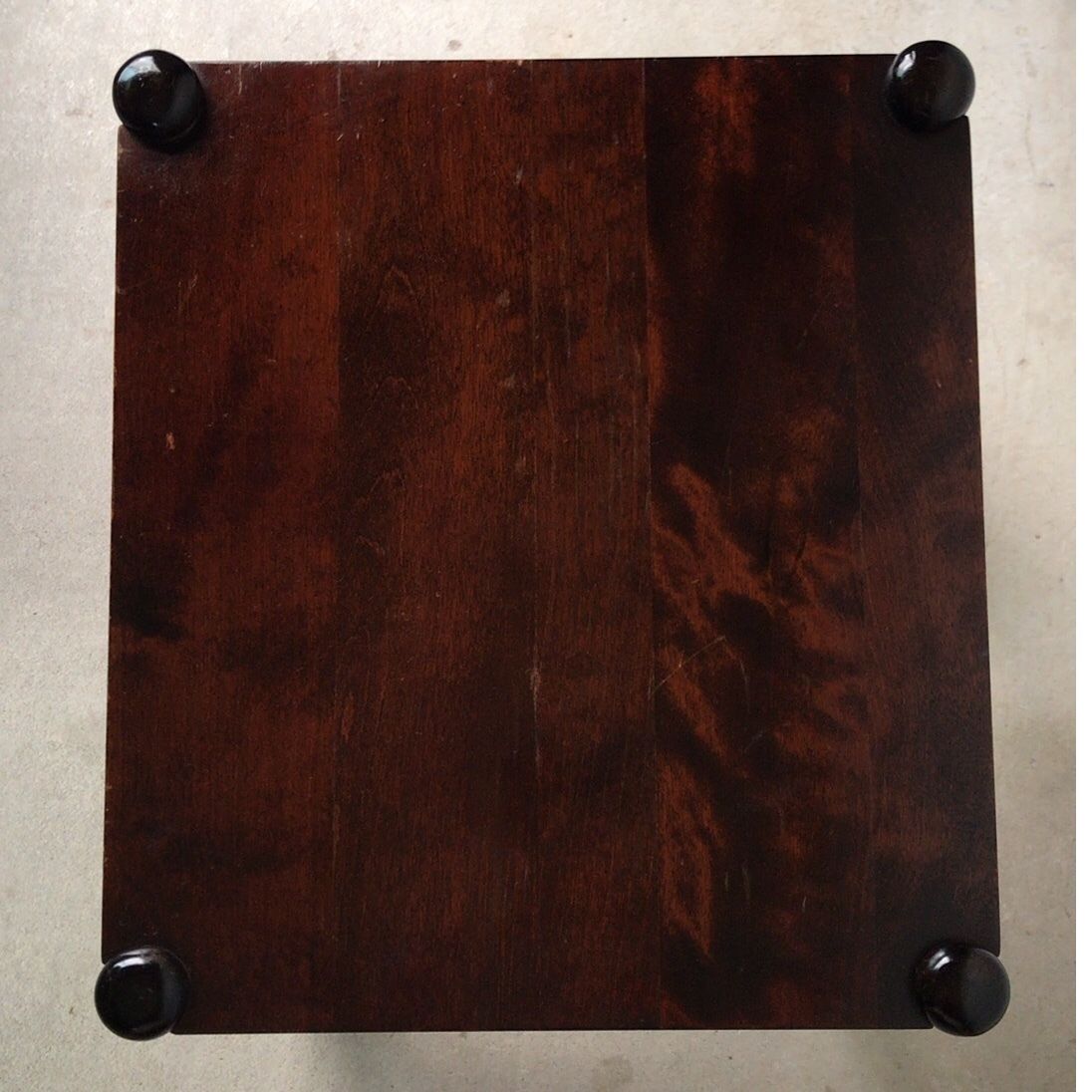 北海道民芸家具 樺無垢材 ＃670 スクエアスツール サイドテーブル