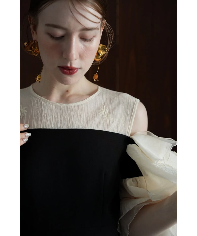 K*o様 Acka. organdy frill dress オケージョンドレス organdy frill