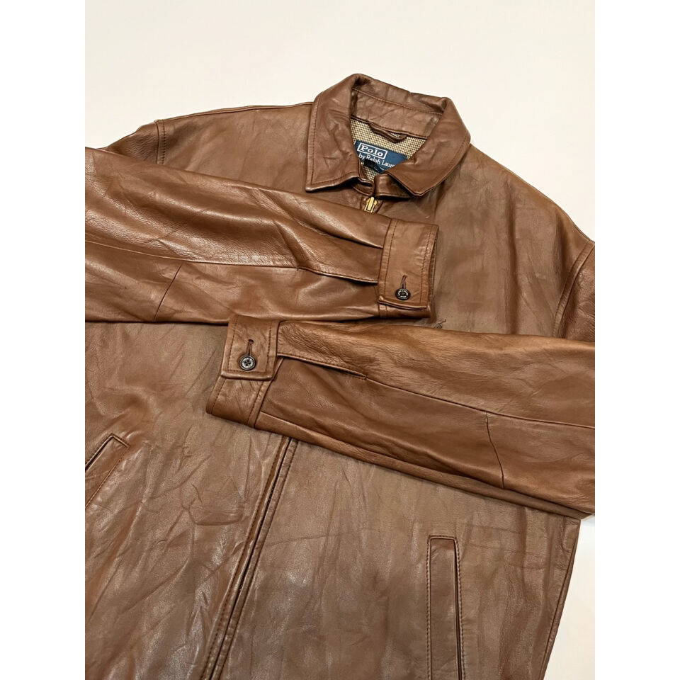 Polo by Ralph Lauren ブラウン レザージャケット sサイズ Polo by