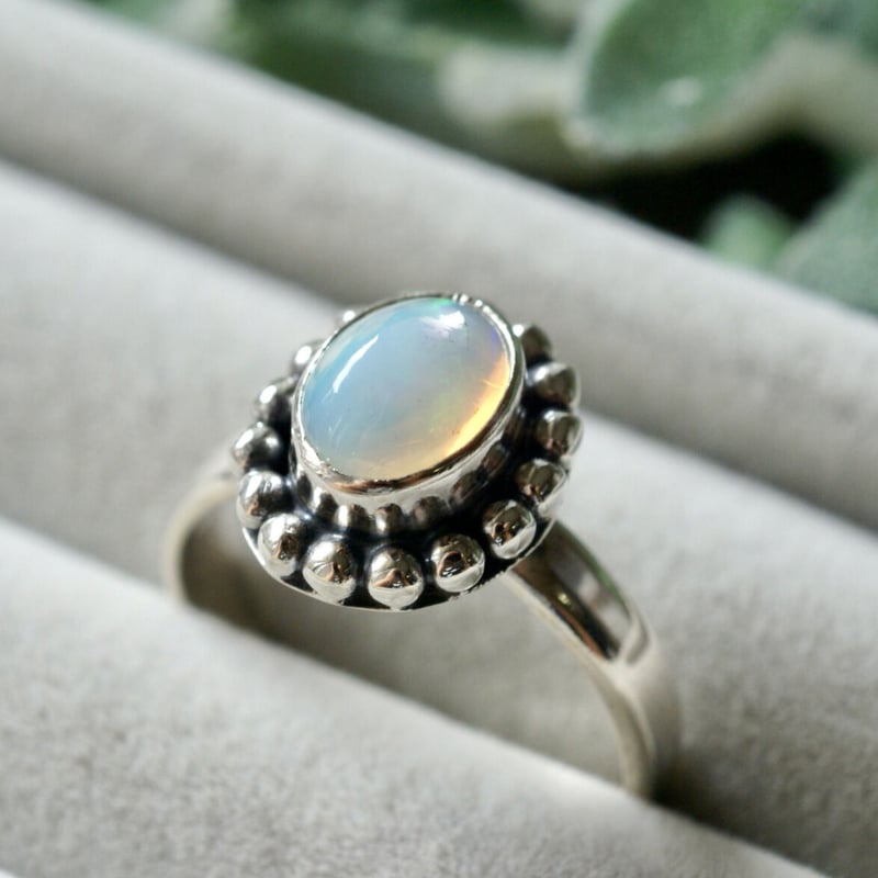 カイラニページ*エチオピア産 オパール•リング エチオピア産オパール