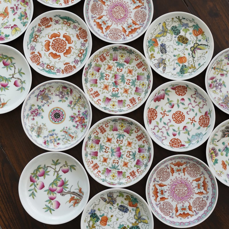 粉彩仿古お皿 PA063 | Looking For 物色