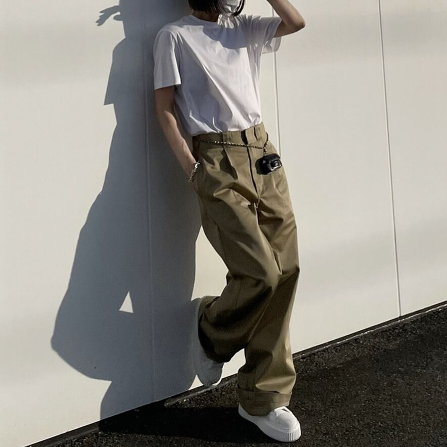 ok.soon ディッキーズテーパードチノ ok.soon×dickies wide chino