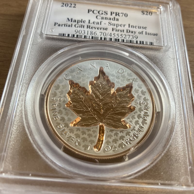 PCGS70鑑定・発行即日鑑定・デザイナーサイン入り】カナダ造幣局