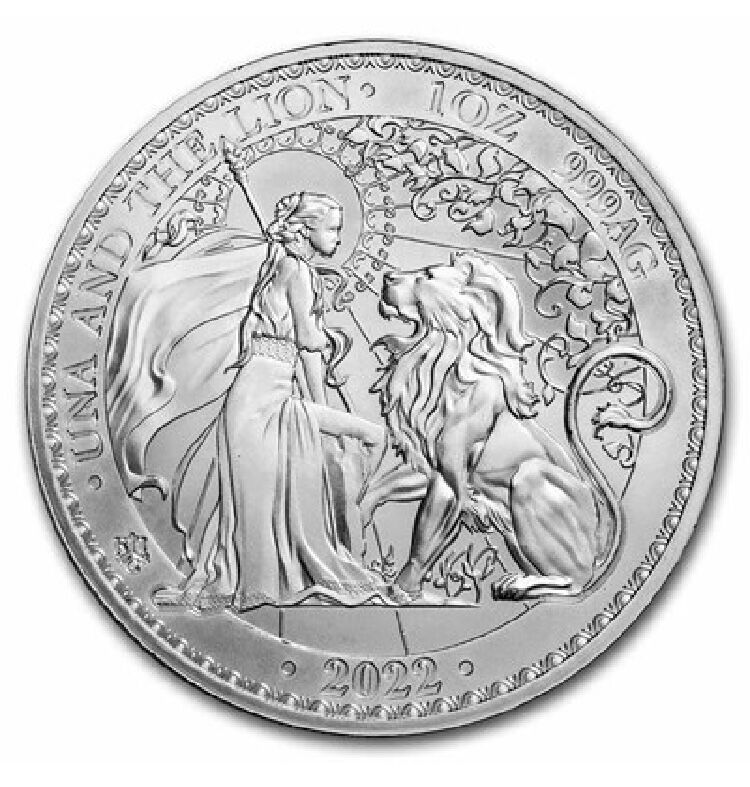 2020年セントヘレナ ウナとライオン 純銀 BU 1オンス銀貨 ウナと