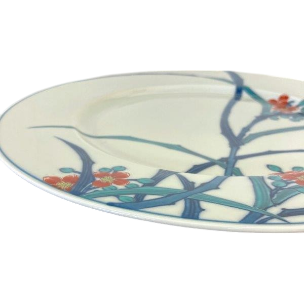 有田焼 。37cmの和風模様の色絵大皿 有田焼 。37cmの和風模様の色絵大皿
