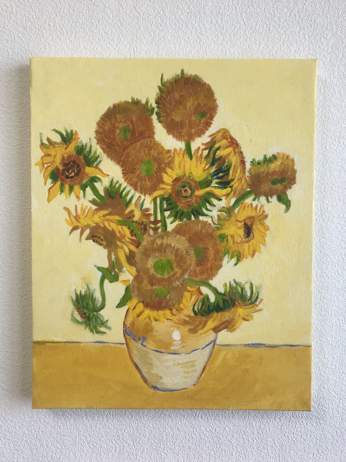 ゴッホ ひまわり 額付き レザー スタッズ 豪華な額縁 ！ 【公式通販】