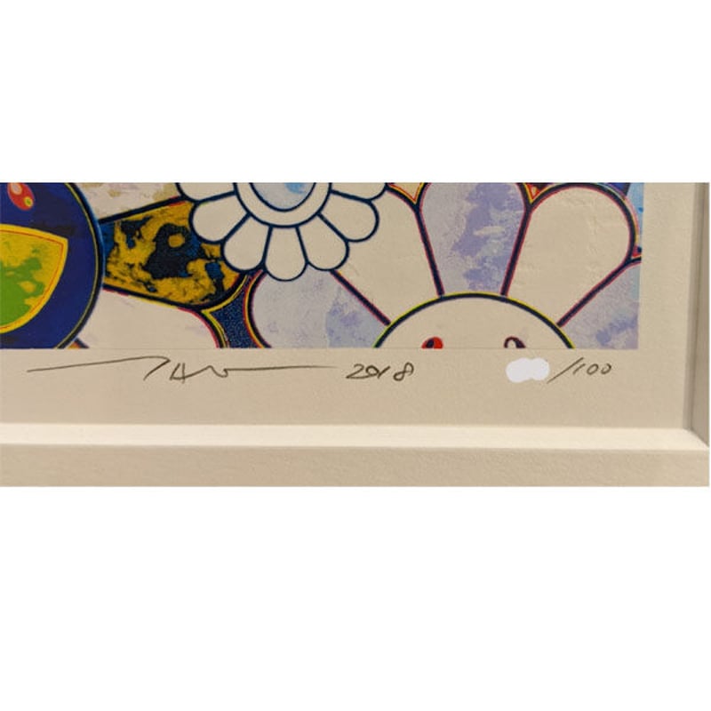 村上 隆「シャングリラ・ブルー」シルクスクリーン | BISENDO art gallery