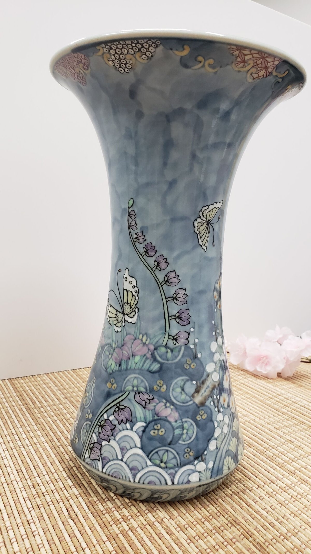 佐藤走波 はち 有田焼 有田焼 六代 佐藤走波 染錦草花牡丹文つぼ