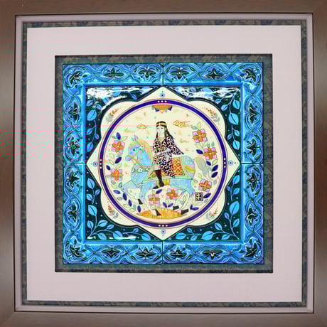 イタリア porcellane PRINCIPE プリンシペ 陶額 白馬 高級 イタリア