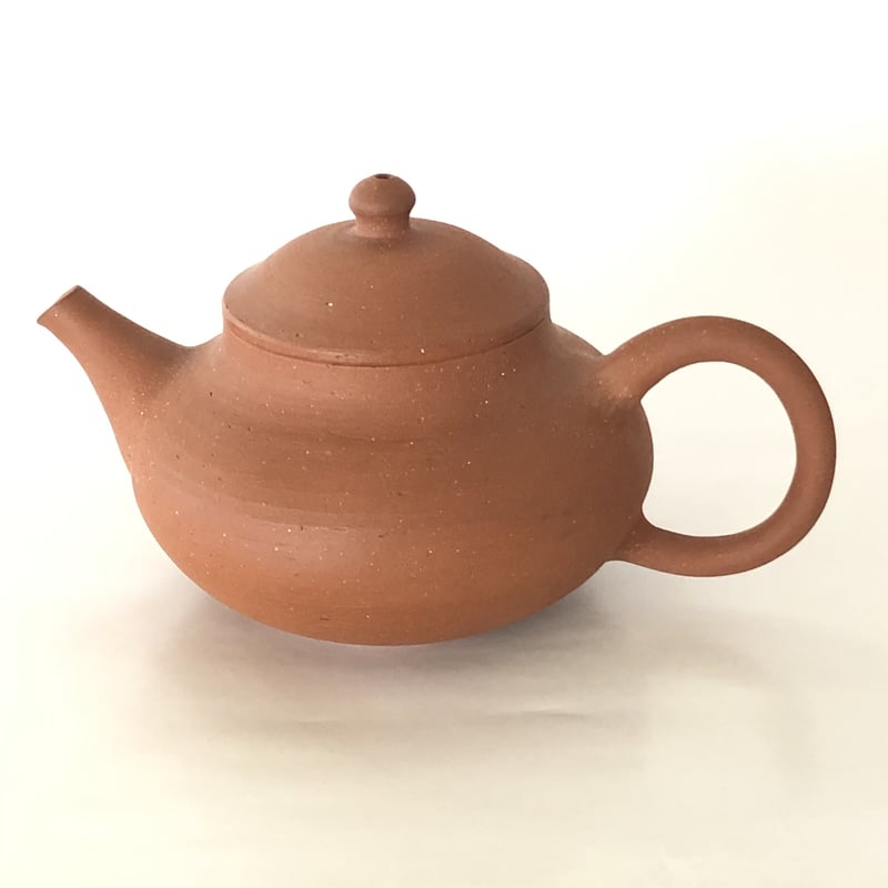 前川淳蔵 Junzo Maekawa 本朱泥 印籠蓋 後手急須 ST0034 | TOKONA