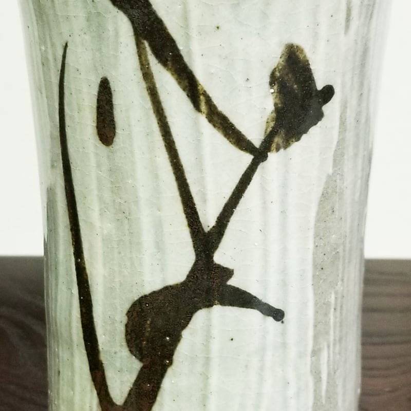 濱田庄司 鉄絵刷毛目筒花入 | 恵埜画廊STORE