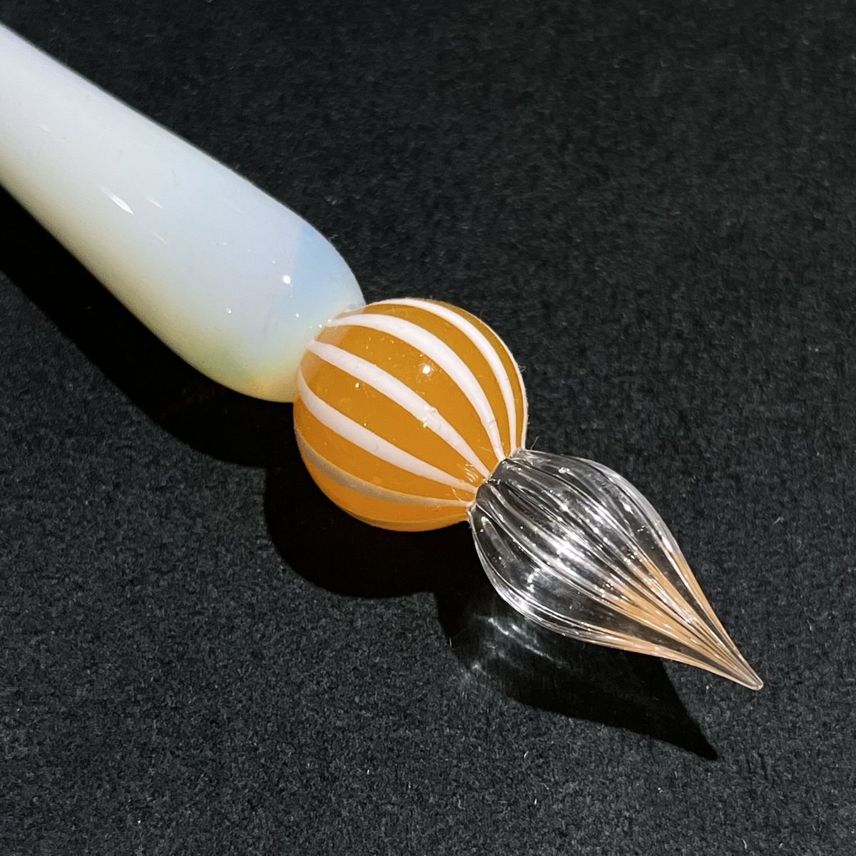 HASE硝子工房 ガラスペン ストライプ ギルティータイプ HASE硝子工房