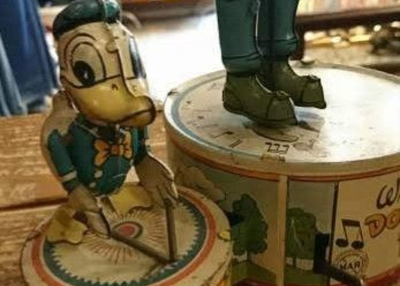 貴重品 ふりふりドナルドダック 昭和40年代 箱付き 動作不可 美品