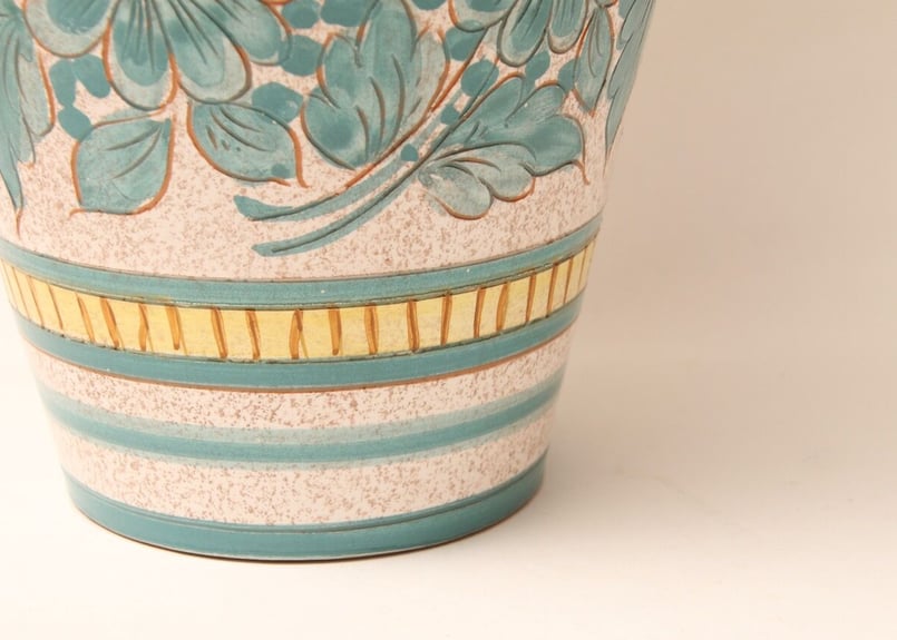 イタリア陶器 デルータ焼 花瓶 Deruta イタリア製 輸入雑貨 花瓶