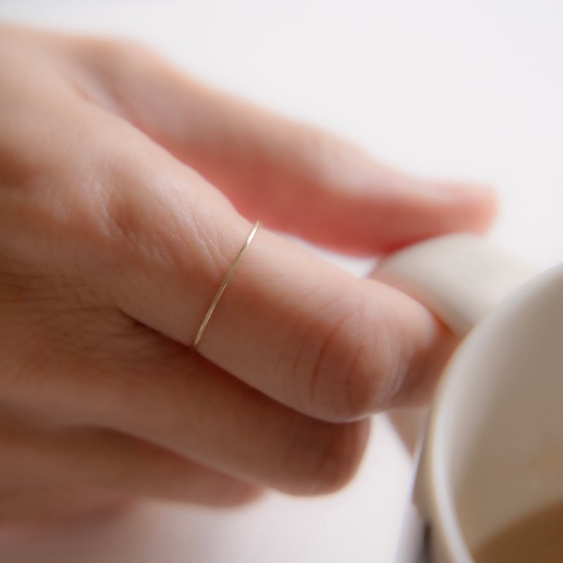 毎日のゴールドリング/k10/0.8mm丸線/サイズ指定可 | 指月博物館