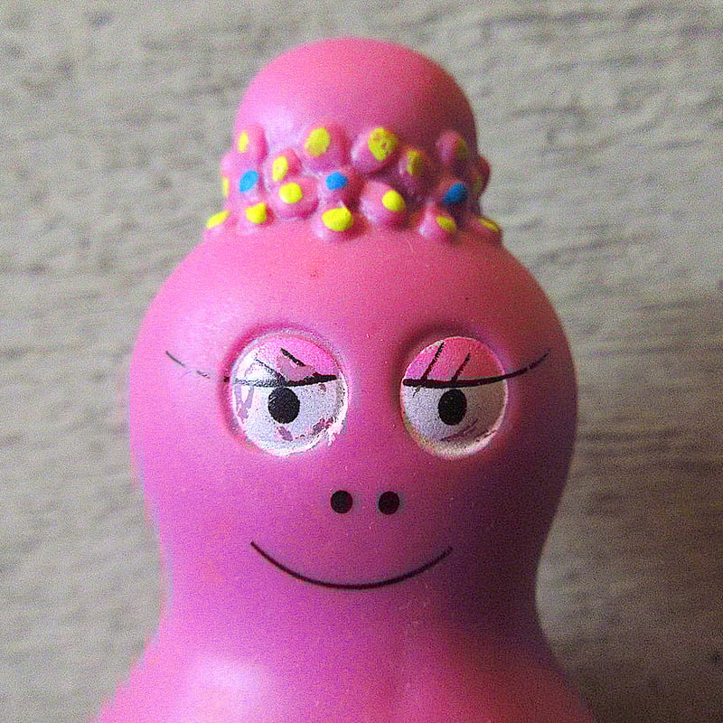 ビンテージ70's○MADE IN ITALYバーバパパソフビドール＆絵本セット