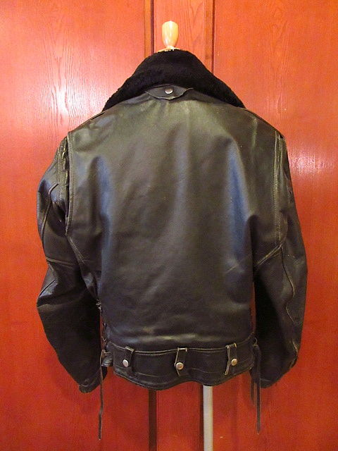 ビンテージ50's60's○Taubersレザーダブルライダースジャケット黒