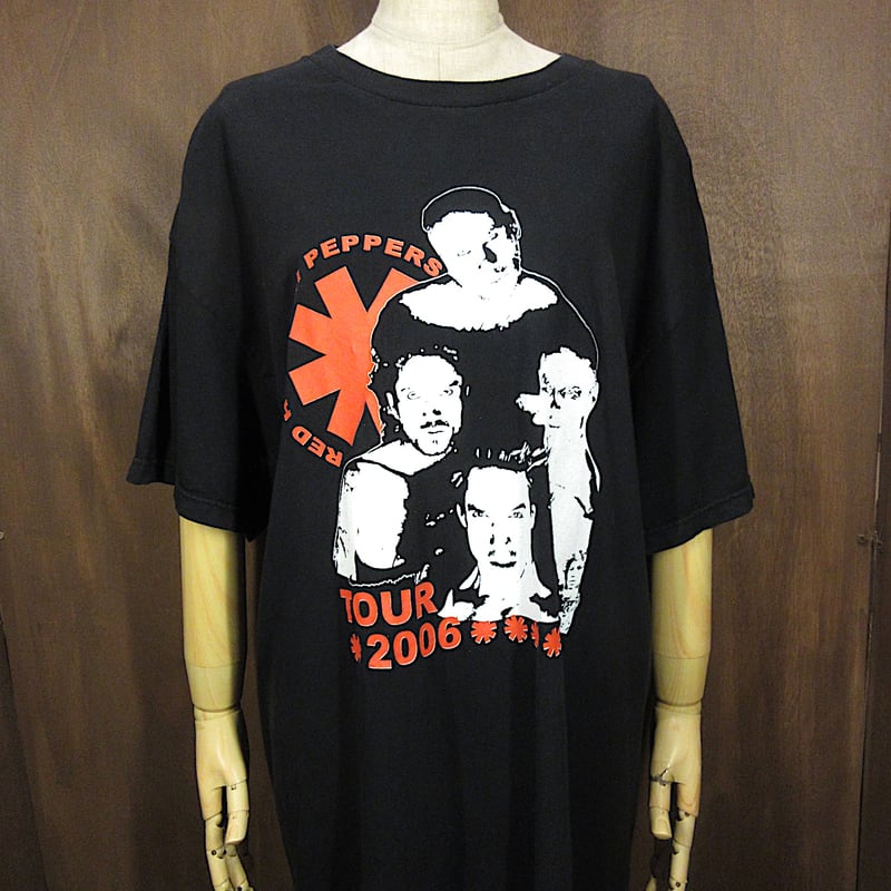 ビンテージ2000's○Red Hot Chili Peppers 2006年ツアーTシャツ黒