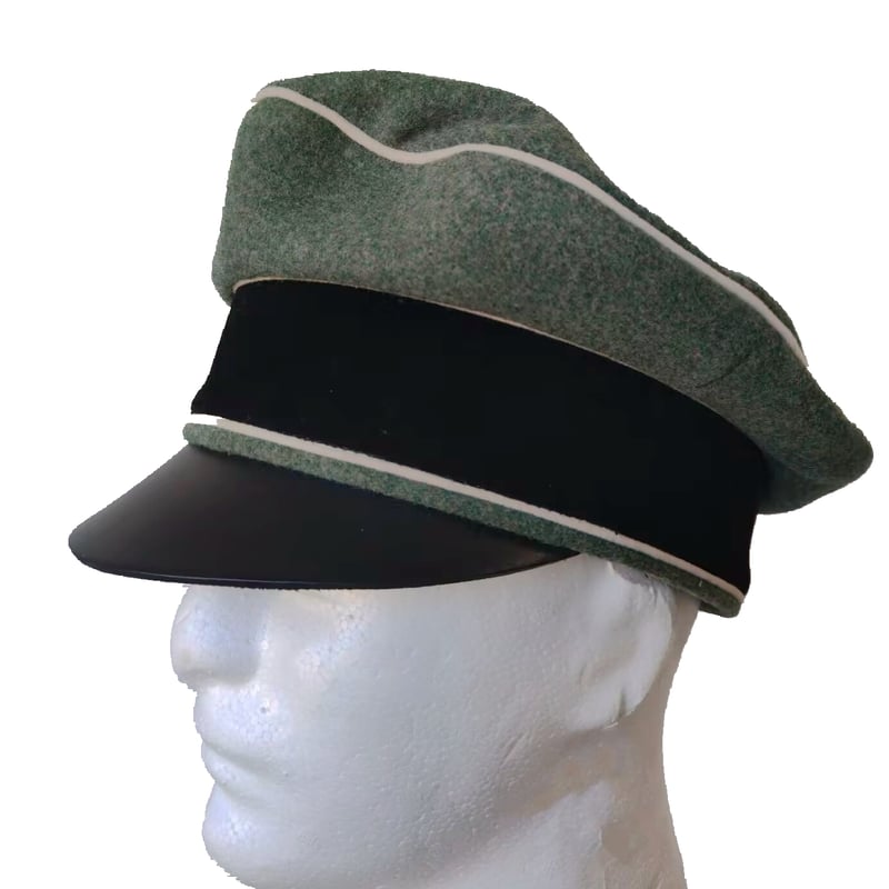 WW2 ナチスドイツ軍 WSS 武装親衛隊 歩兵 将校用クラッシュキャップ