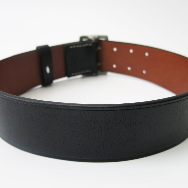 WW2 ナチスドイツ軍 前期型 将校用ベルト 黒 牛革製 精密複製