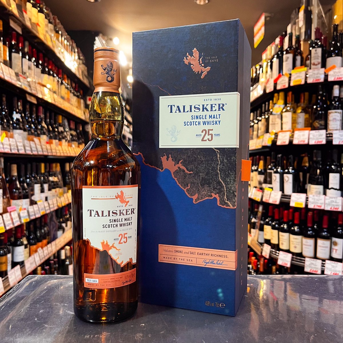 タリスカー25年［正規］45.8度／700ml ※箱付き | ガソスタハセガワ