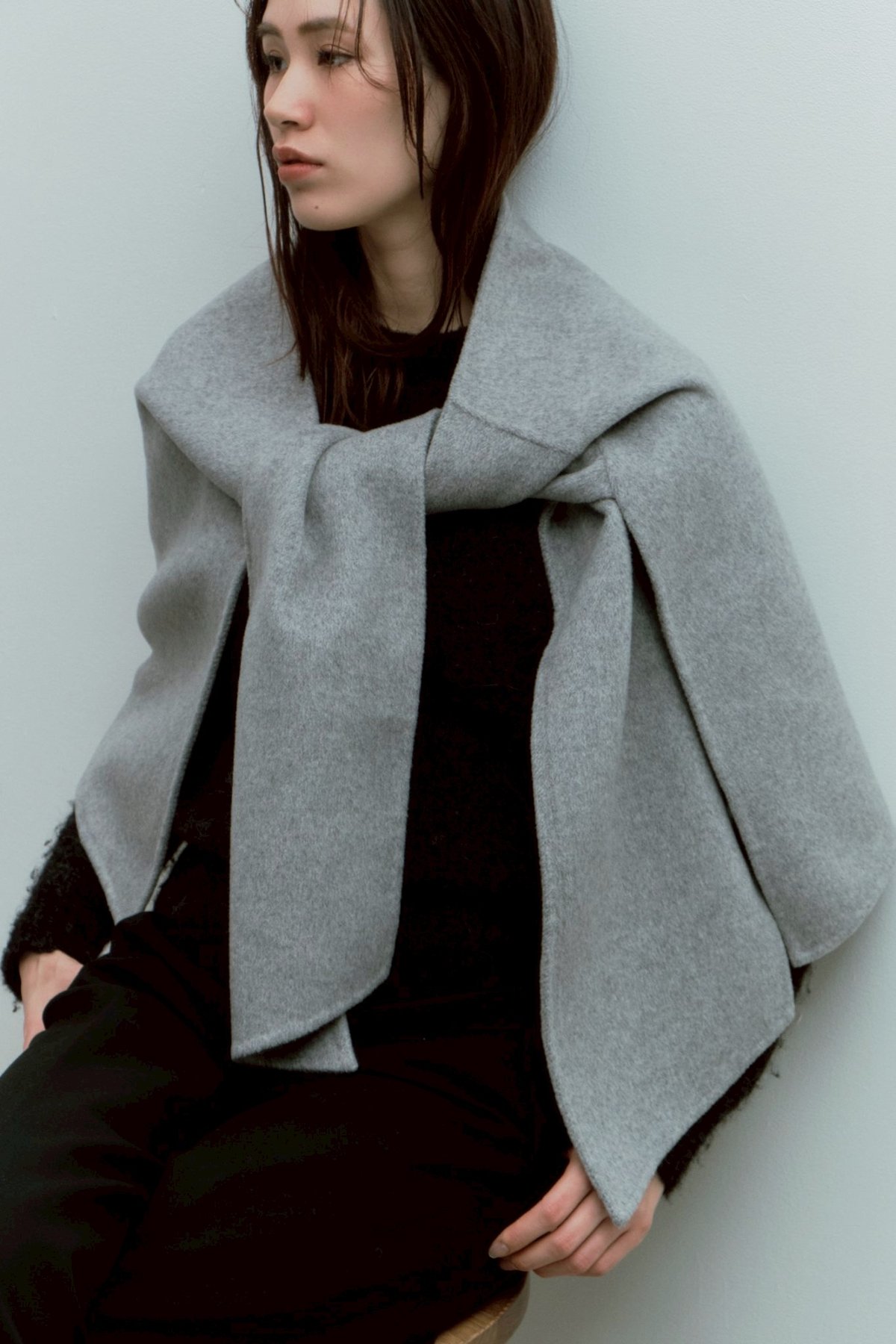 wool river stole | decollte_accessory