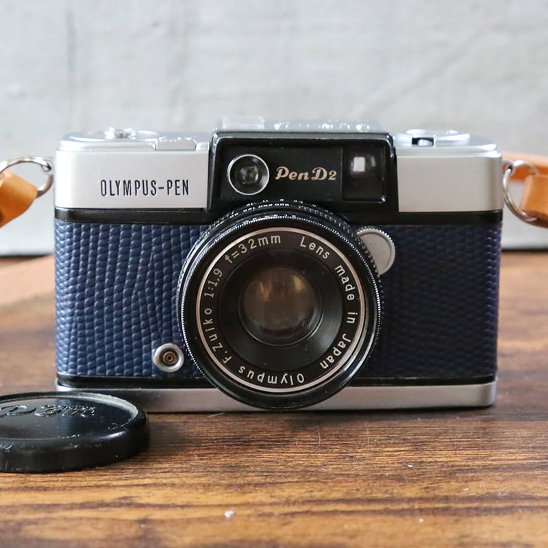 OLYMPUS】 PEN D2 フィルムカメラ（分解整備済・ネイビーブルー