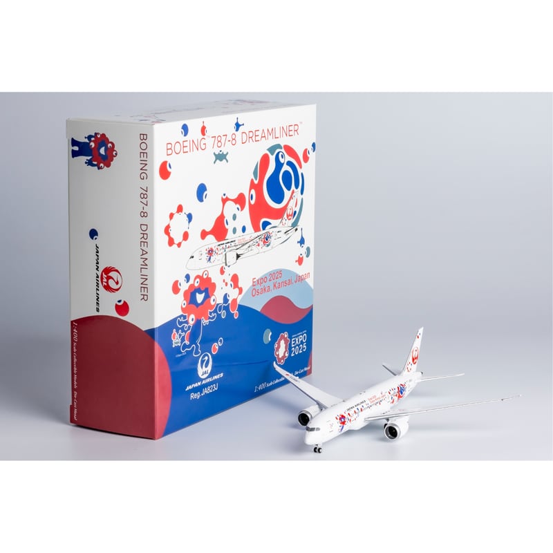 Boeing 787-8 JAL JA823J ミャクミャクジェット1:400 Boeing 787-8 JAL