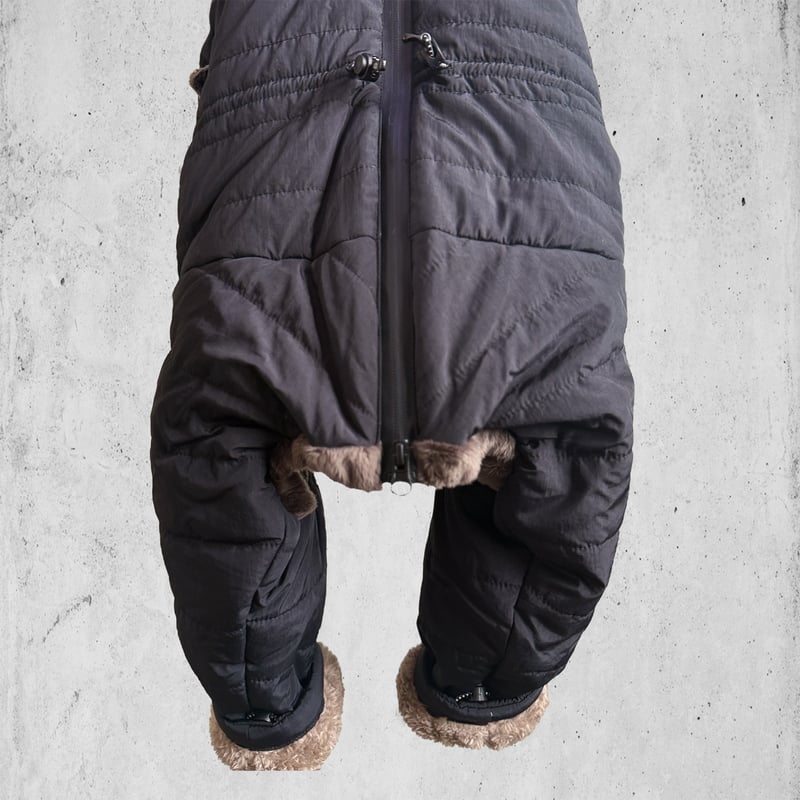 2025NEW ECO FUR SNOW SUIT:BLACK <ｴｺﾌｧｰｽﾉｰｽｰﾂ: ﾌ