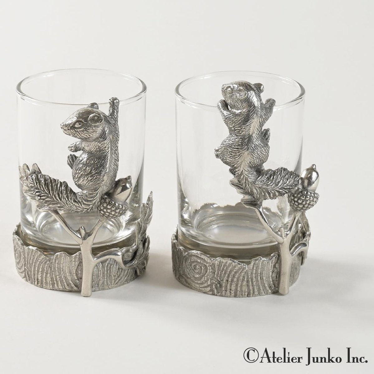 vintage glass figure ୨୧ * ガラスの リスさん vintage glass figure