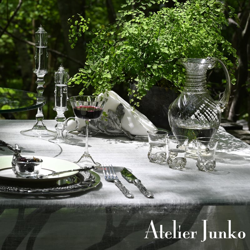 グラスオイルランプ ハンドル付グラススタンド Glass oil lamp with