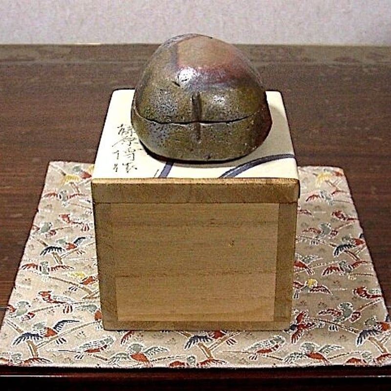 備前焼 かご目壷 陶蔵 箱入 527 備前焼 かご目壷 陶蔵 箱入 527 備前焼